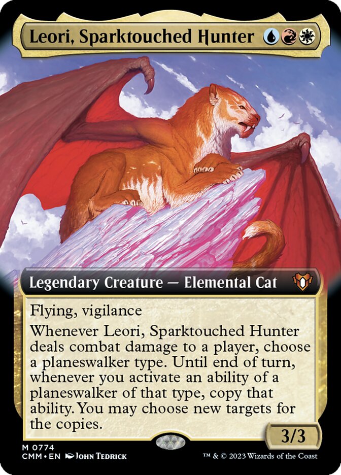 Leori, Sparktouched Hunter, Commander Masters Card Art