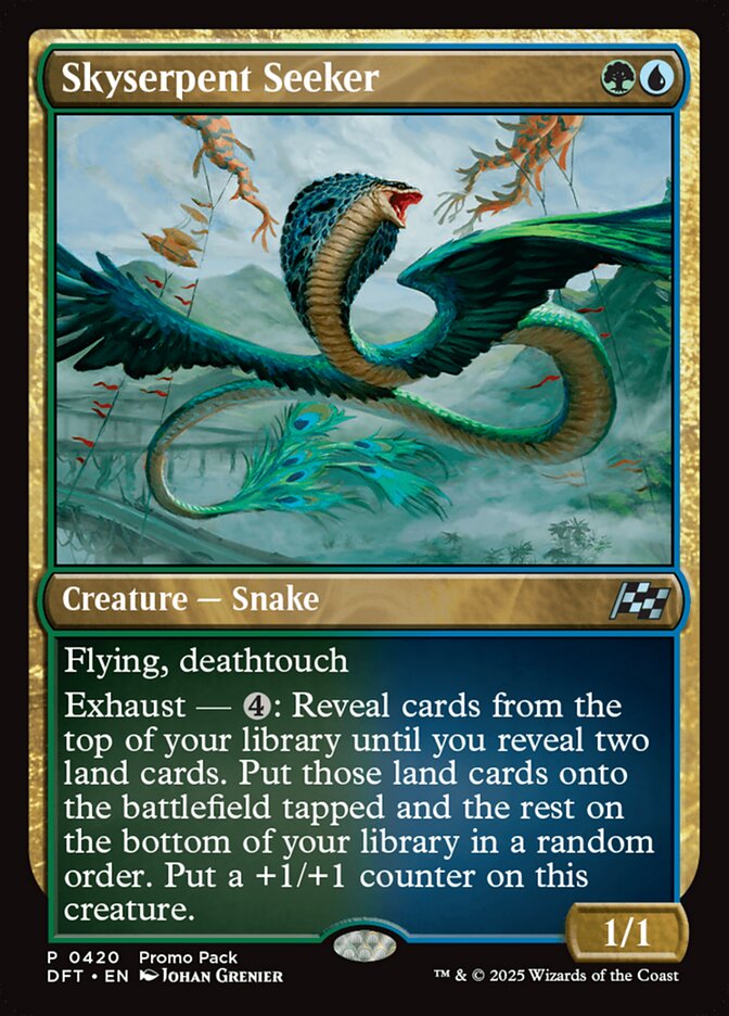 Skyserpent Seeker, Aetherdrift Card Art