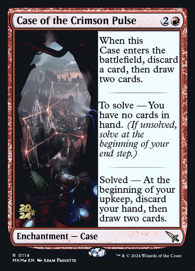 Case of the Crimson Pulse, Murders At Karlov Manor Promos Card Art