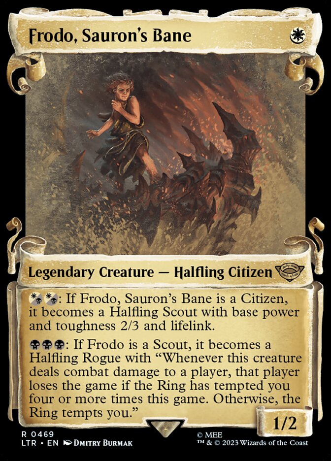 Frodo, Sauron's Bane, The Lord Of The Rings: Tales Of Middle-Earth Card Art