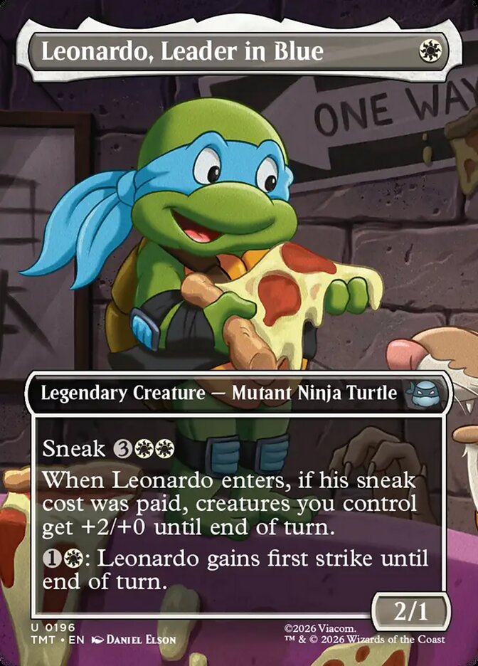 Leonardo, Leader in Blue, Teenage Mutant Ninja Turtles Card Art