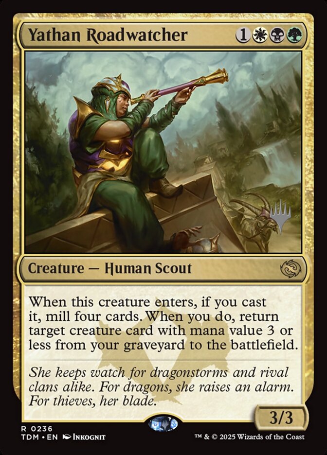 Yathan Roadwatcher, Tarkir: dragonstorm promos Card Art