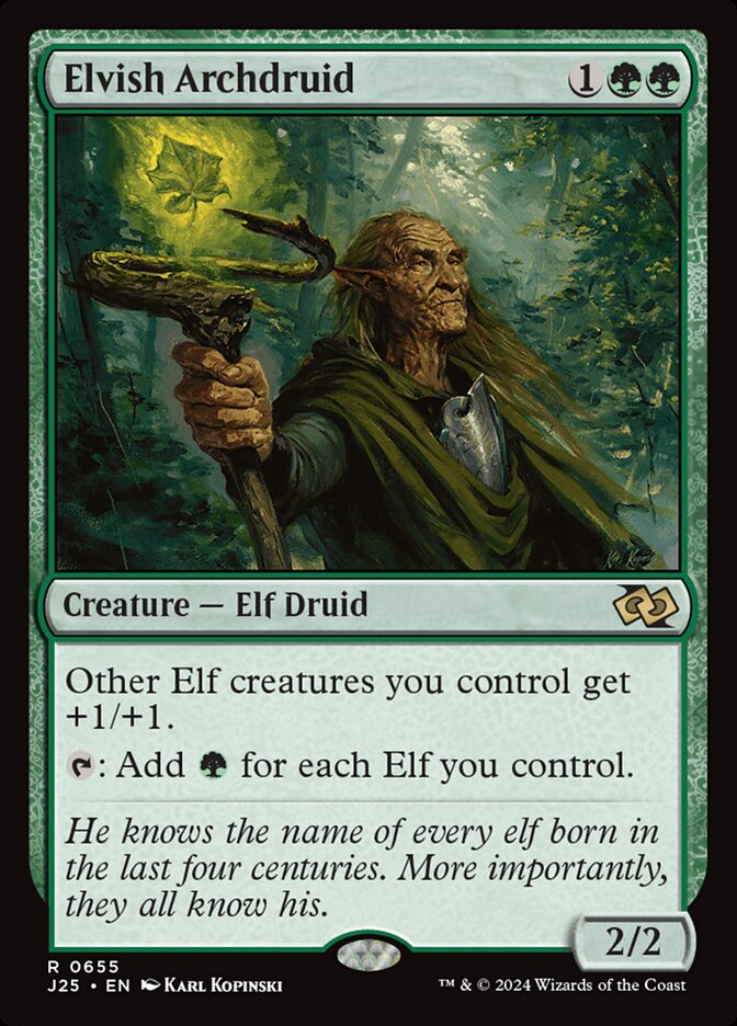 Elvish Archdruid, Foundations Jumpstart Card Art