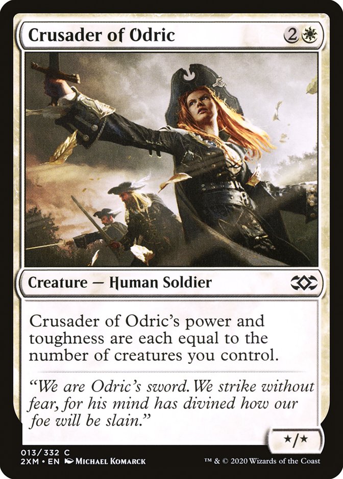 Crusader of Odric, Double masters Card Art