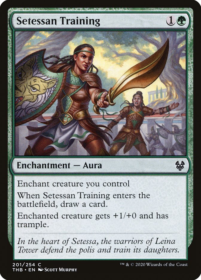 Setessan Training, Theros beyond death Card Art