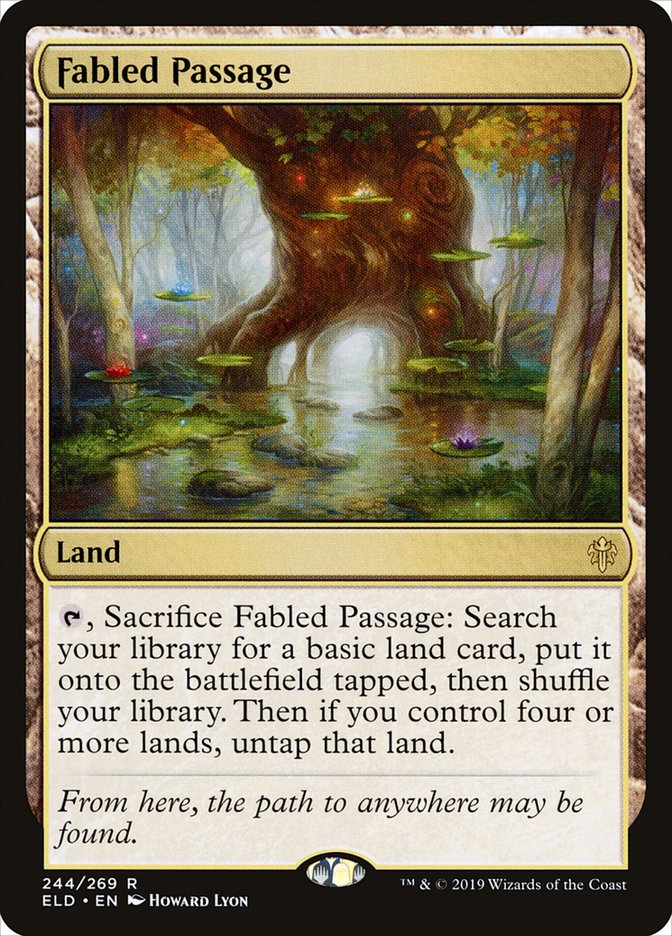 Fabled Passage, Throne of eldraine Card Art