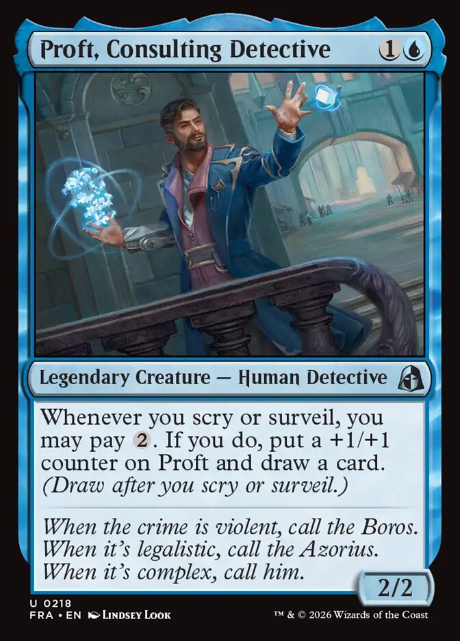 Proft, Consulting Detective, Reality Fracture Card Art