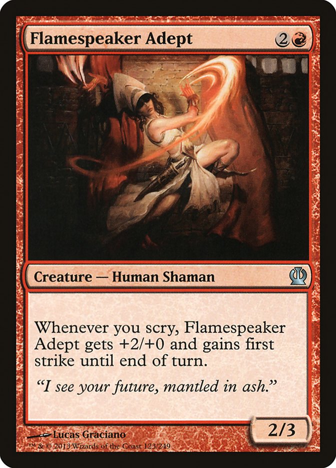 Flamespeaker Adept, Theros Card Art
