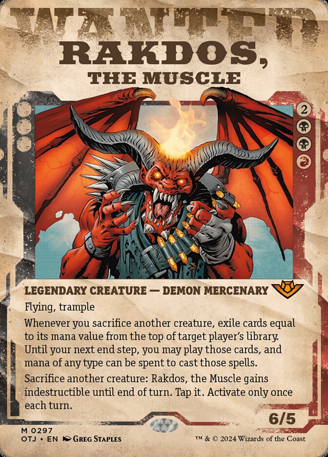 Rakdos, the Muscle, Outlaws Of Thunder Junction Card Art