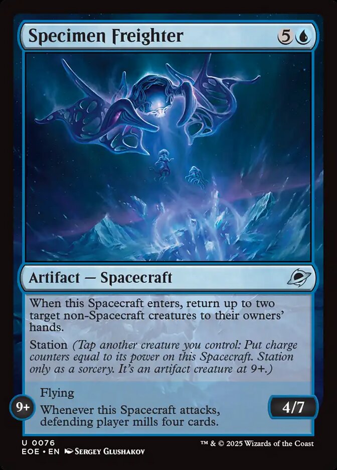 Specimen Freighter, Edge of eternities Card Art
