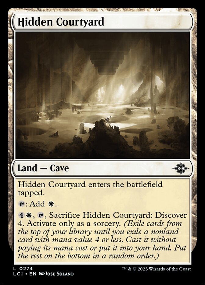 Hidden Courtyard, The lost caverns of ixalan Card Art