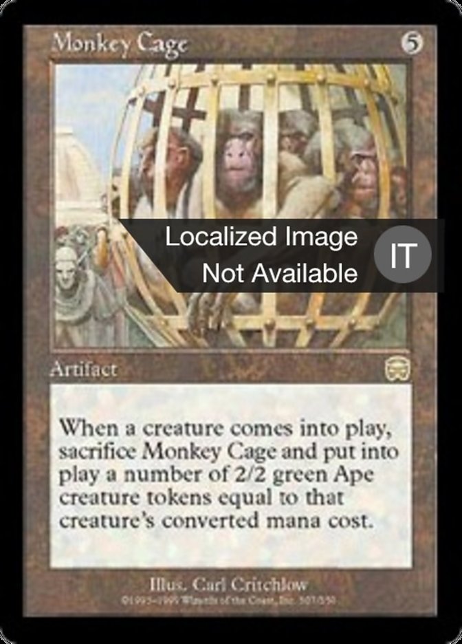 Monkey Cage, Mercadian Masques Card Art