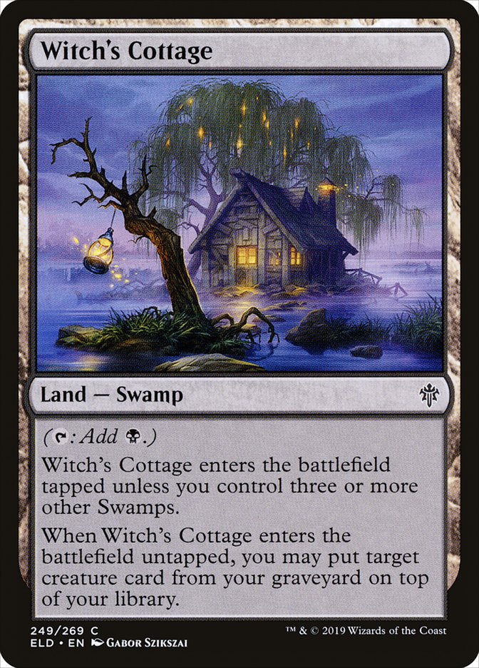 Witch's Cottage, Throne Of Eldraine Card Art