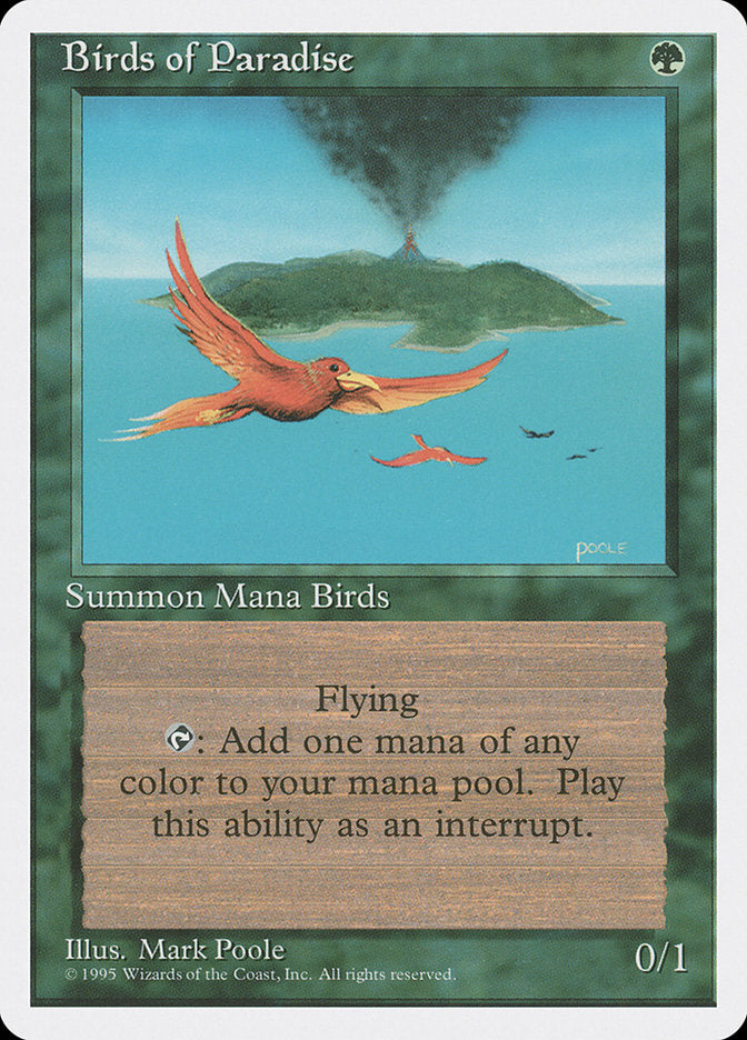 Birds of Paradise, Fourth Edition Card Art