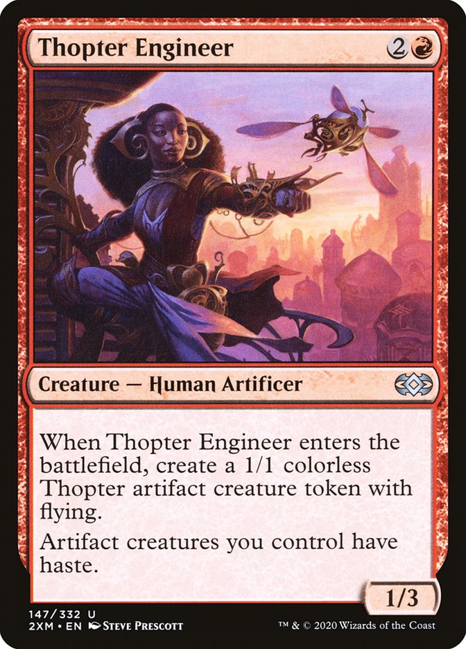 Thopter Engineer, Double masters Card Art