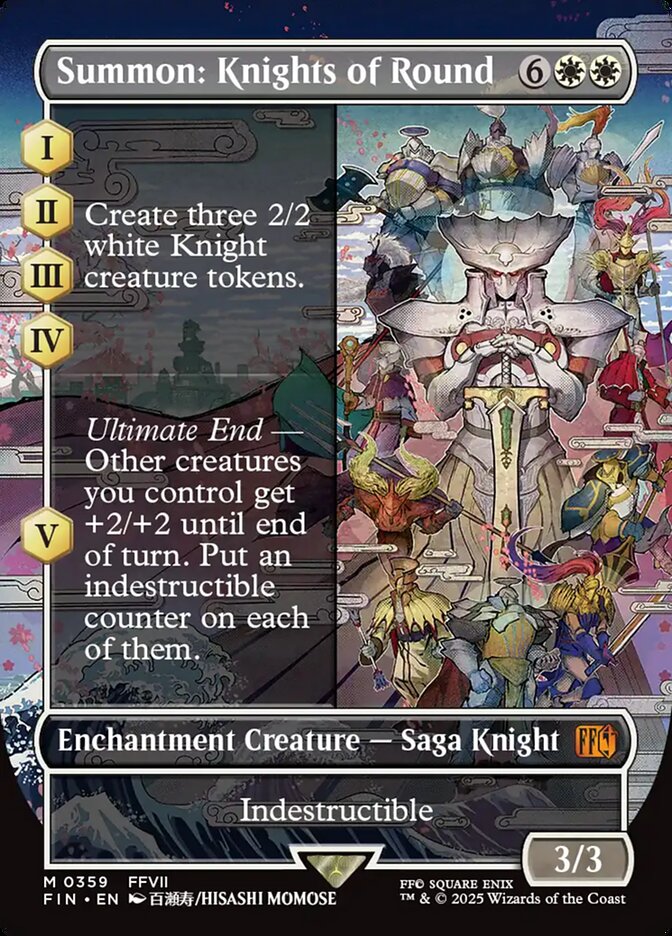 Summon: Knights of Round, Final fantasy Card Art