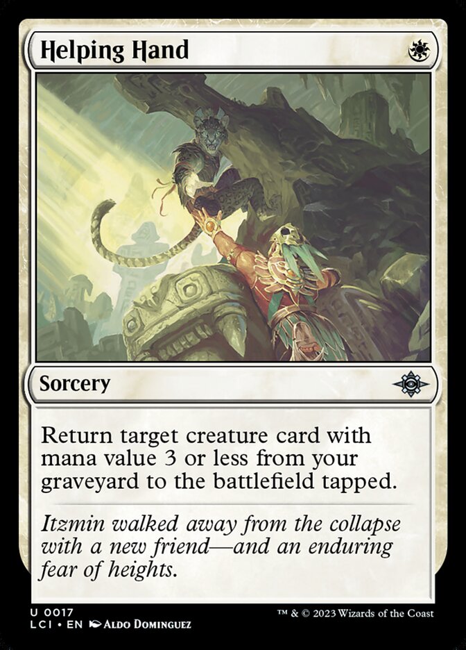Helping Hand, The lost caverns of ixalan Card Art