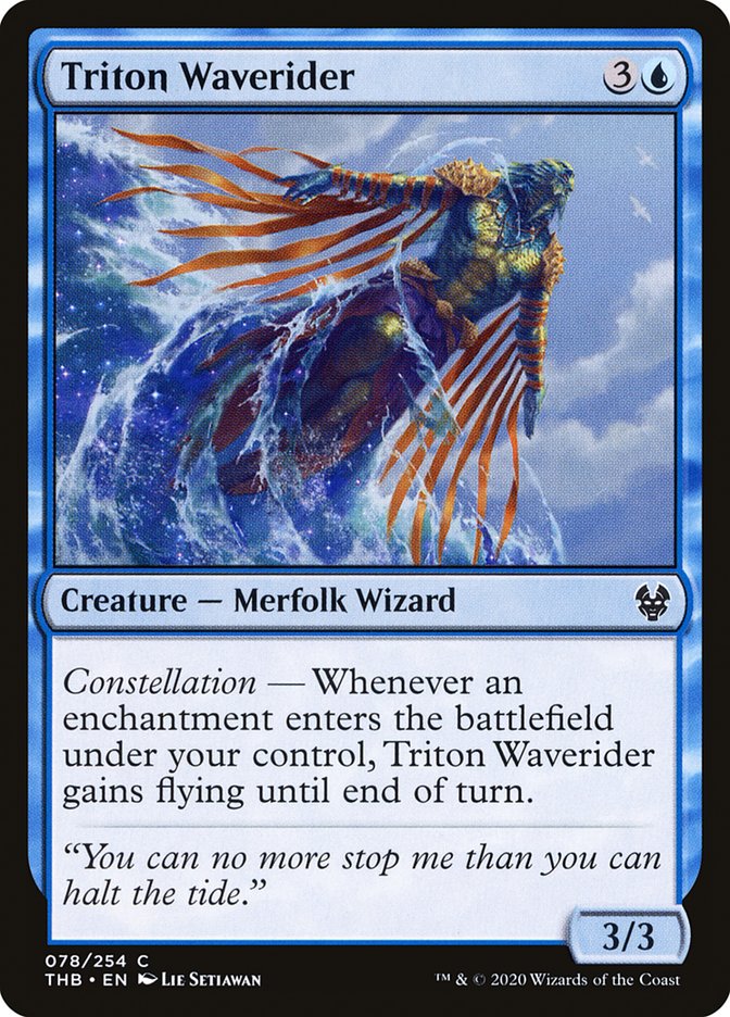 Triton Waverider, Theros beyond death Card Art