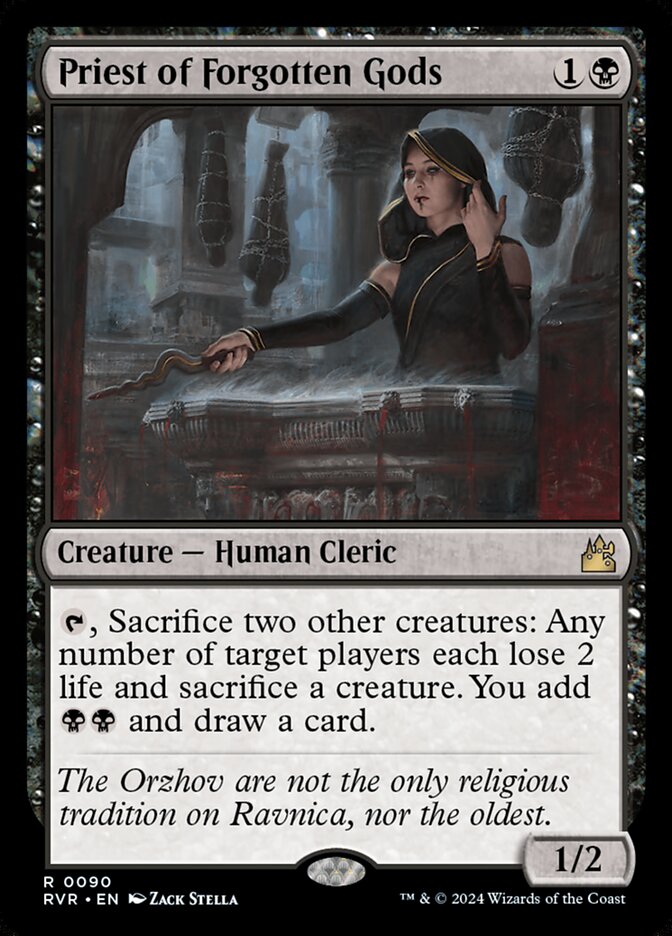 Priest of Forgotten Gods, Ravnica remastered Card Art