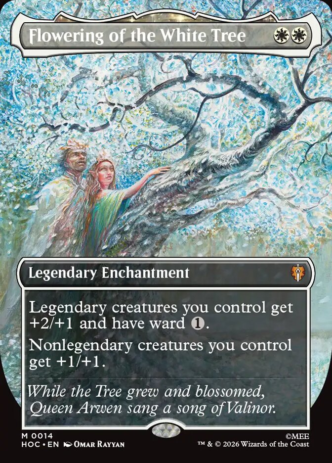 Flowering of the White Tree, The Hobbit Eternal Card Art