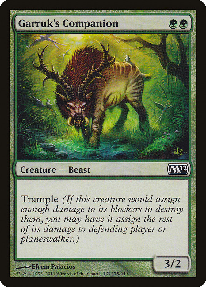 Garruk's Companion, Magic 2012 Card Art