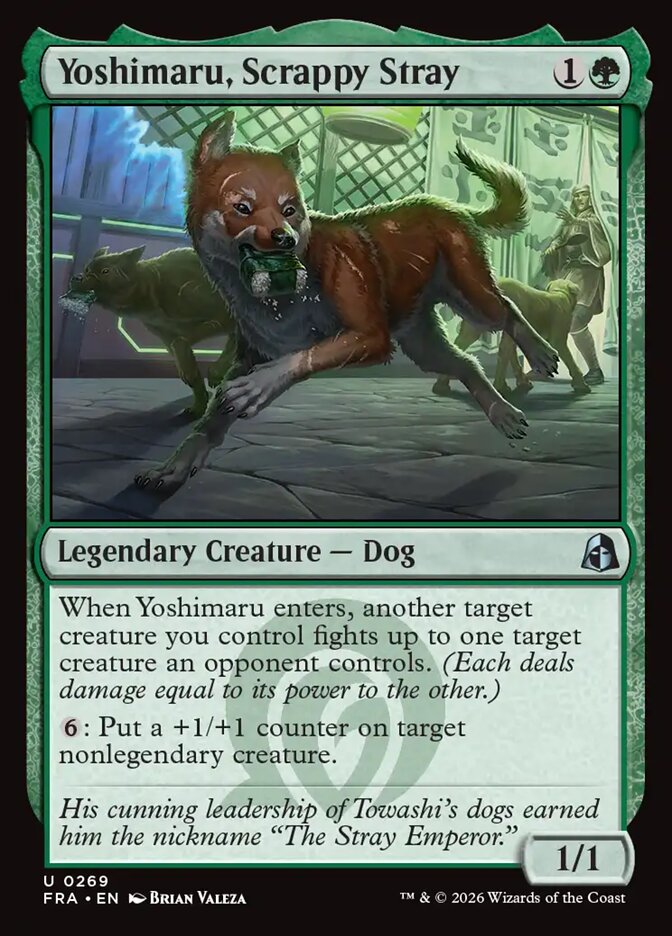 Yoshimaru, Scrappy Stray, Reality Fracture Card Art