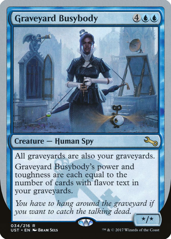 Graveyard Busybody, Unstable Card Art