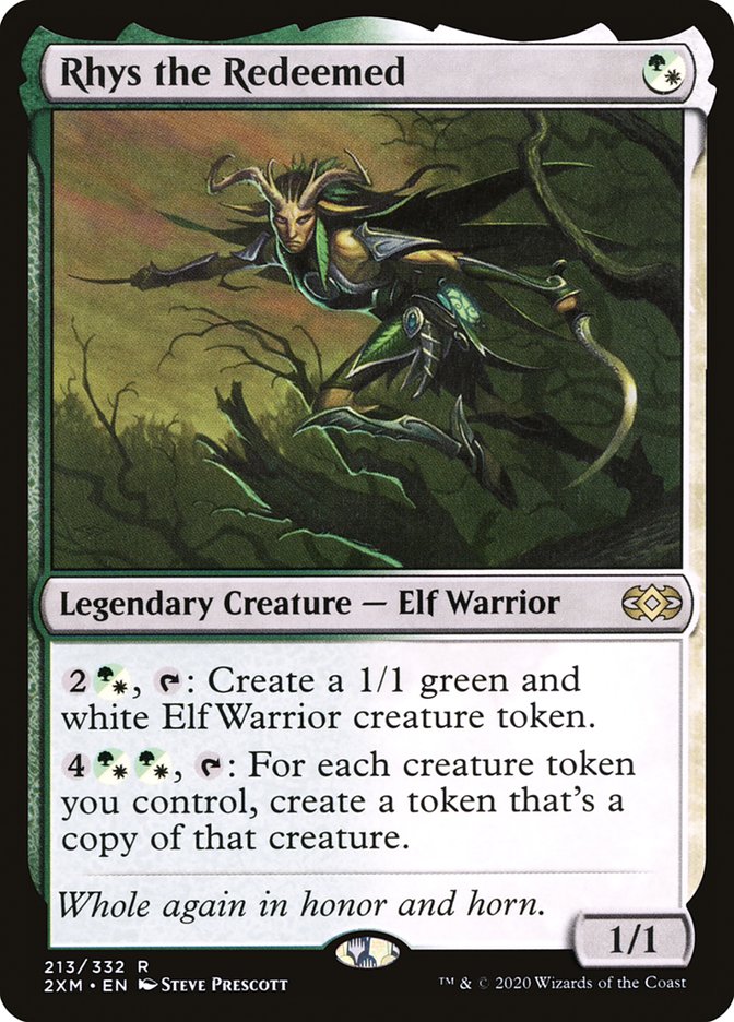 Rhys the Redeemed, Double masters Card Art