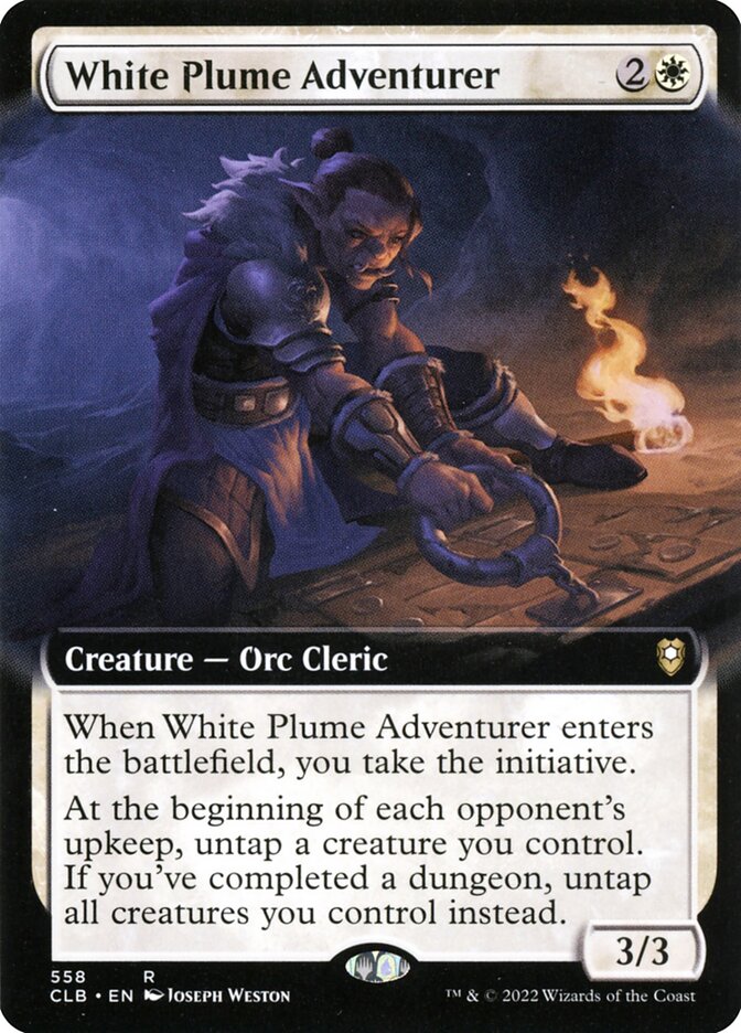White Plume Adventurer, Commander Legends: Battle For Baldur'S Gate Card Art