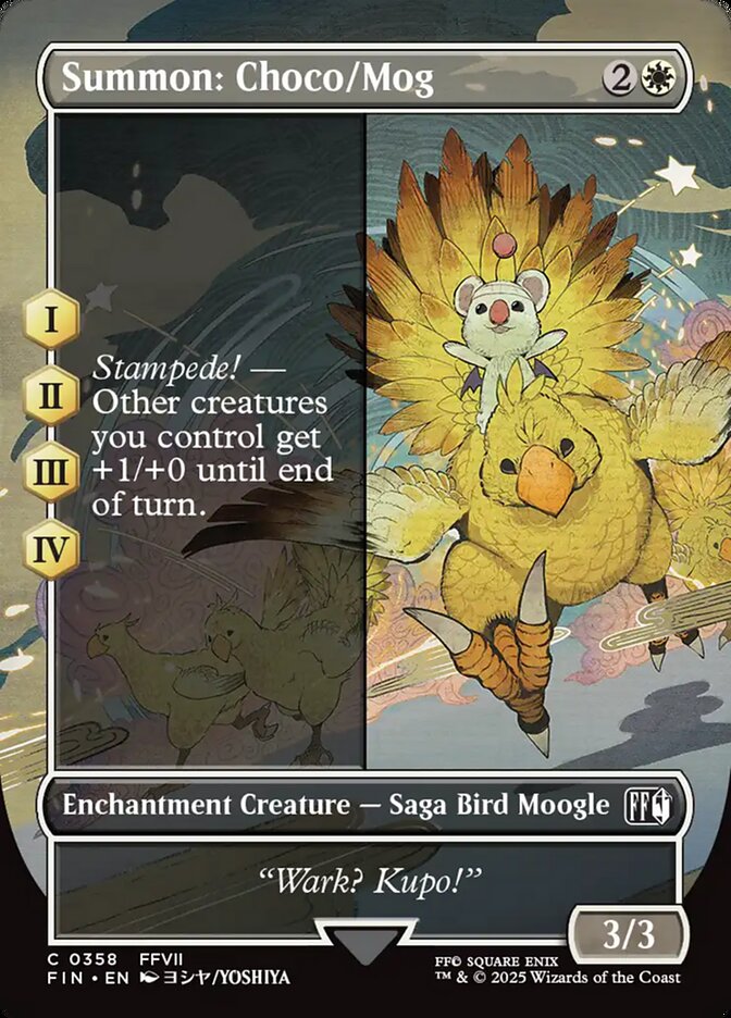 Summon: Choco/Mog, Final fantasy Card Art