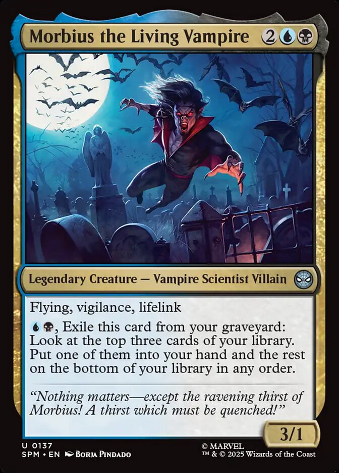 Morbius the Living Vampire, Marvel'S Spider-Man Card Art