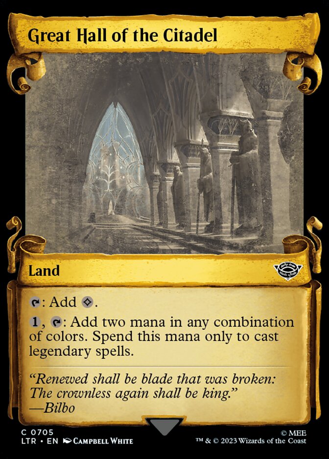 Great Hall of the Citadel, The Lord Of The Rings: Tales Of Middle-Earth Card Art