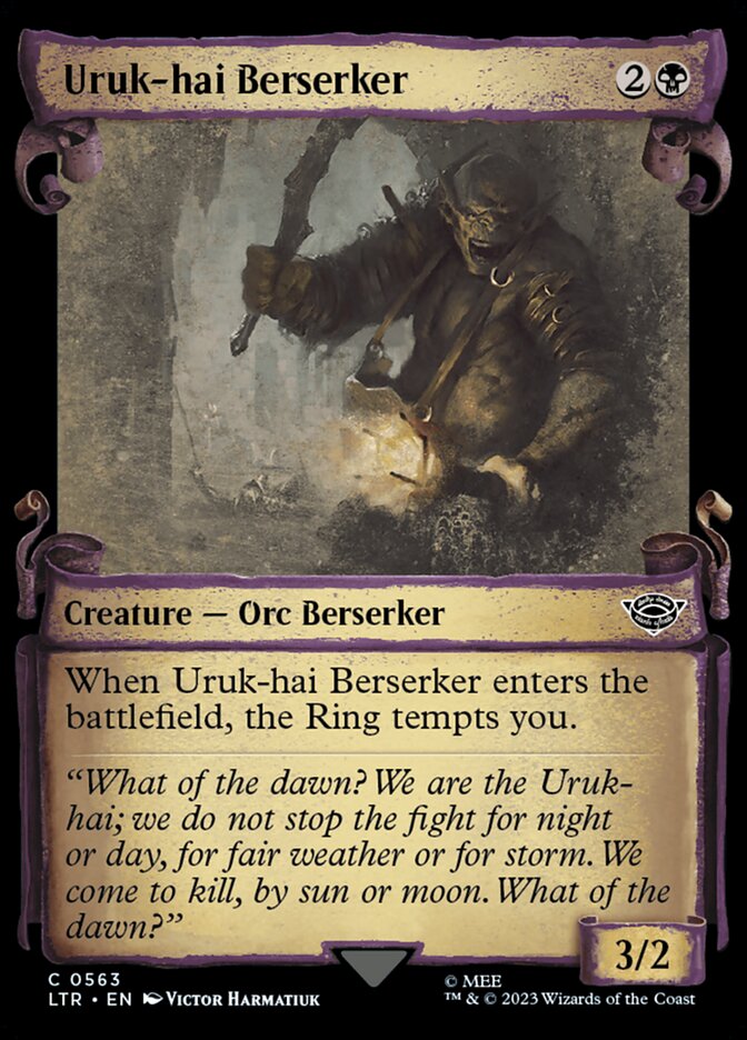 Uruk-hai Berserker, The lord of the rings: tales of middle-earth Card Art