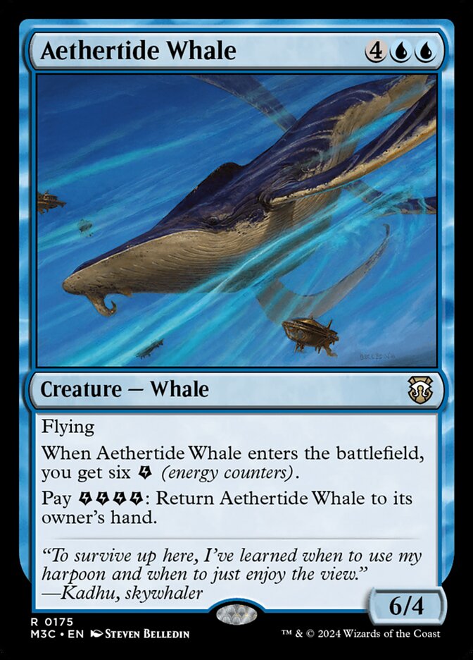 Aethertide Whale, Modern horizons 3 commander Card Art