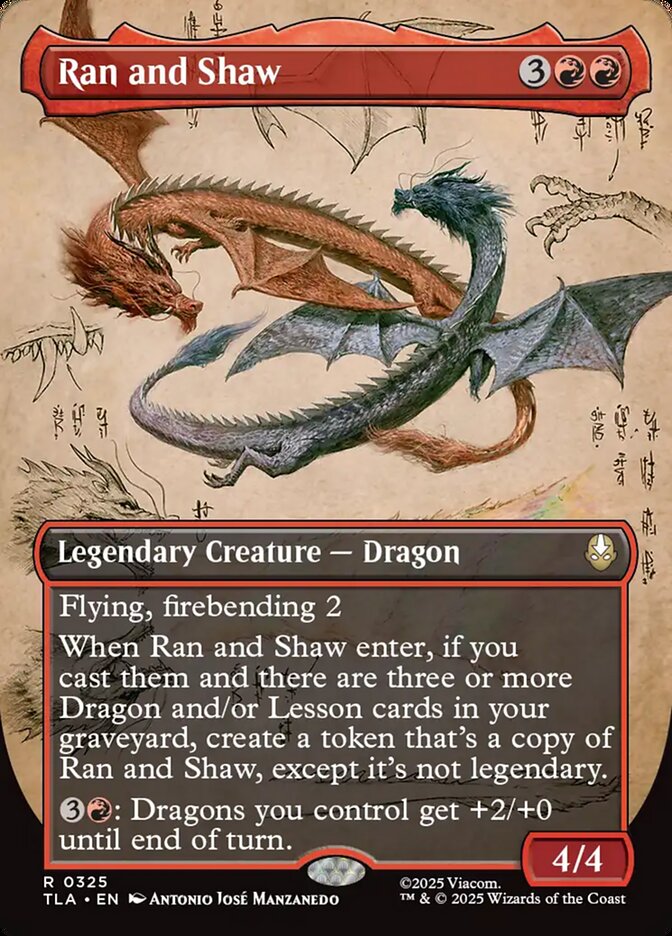 Ran and Shaw, Avatar: The Last Airbender Card Art