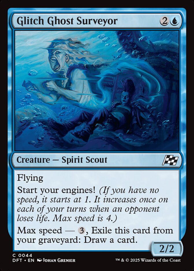 Glitch Ghost Surveyor, Aetherdrift Card Art