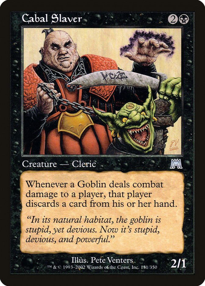 Cabal Slaver, Onslaught Card Art