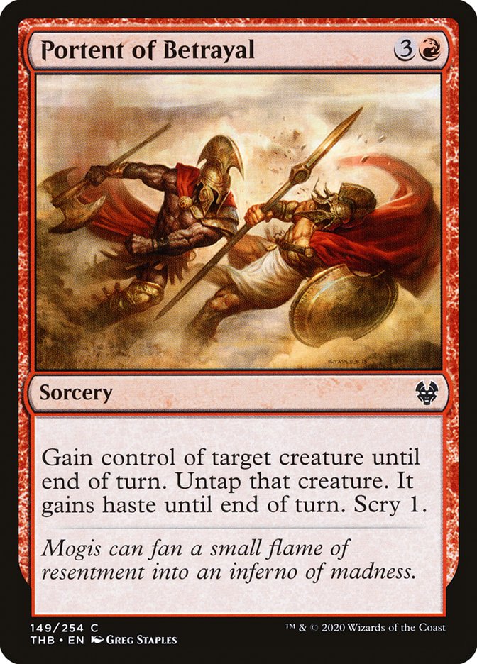 Portent of Betrayal, Theros beyond death Card Art
