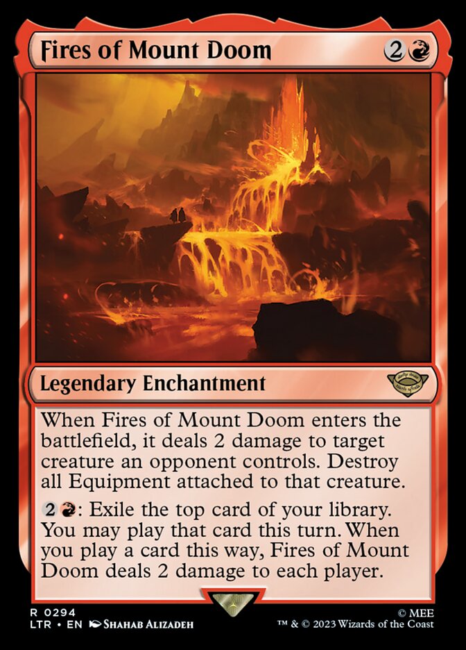 Fires of Mount Doom, The Lord Of The Rings: Tales Of Middle-Earth Card Art