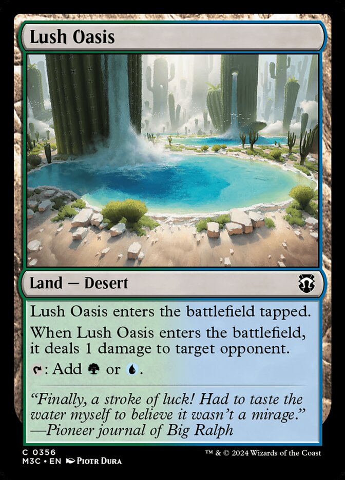 Lush Oasis, Modern Horizons 3 Commander Card Art