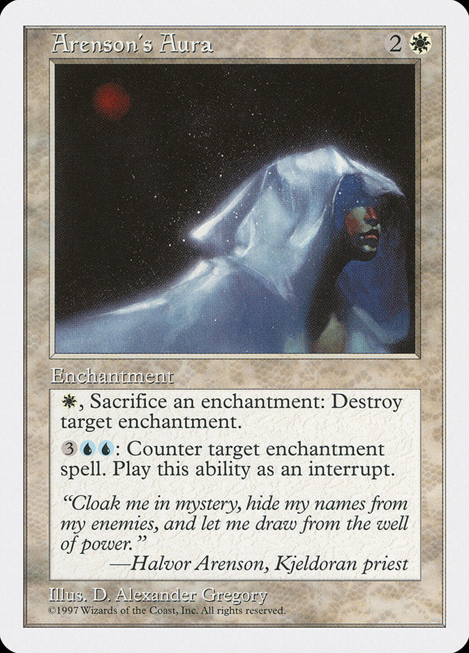 Arenson's Aura, Fifth edition Card Art