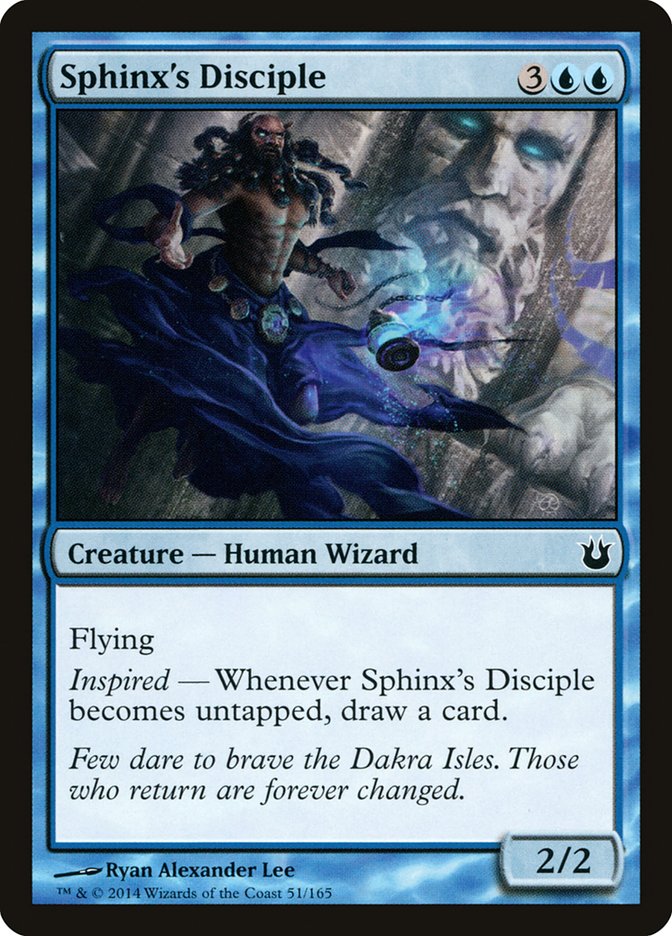 Sphinx's Disciple, Born of the gods Card Art
