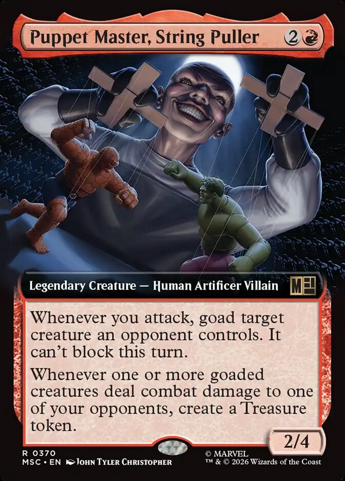 Puppet Master, String Puller, Marvel Super Heroes Commander Card Art
