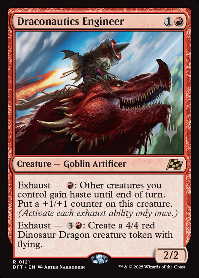 Draconautics Engineer, Aetherdrift promos Card Art