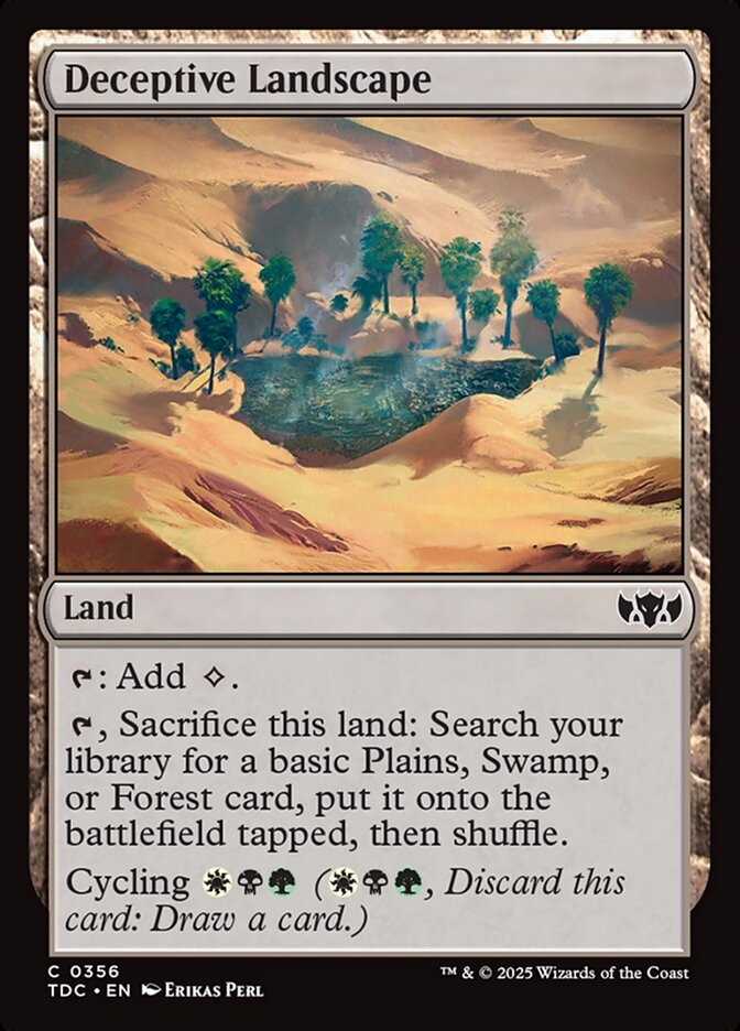 Deceptive Landscape, Tarkir: Dragonstorm Commander Card Art
