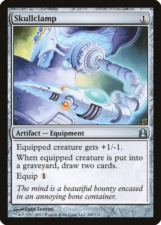 Skullclamp, Commander 2011 Card Art