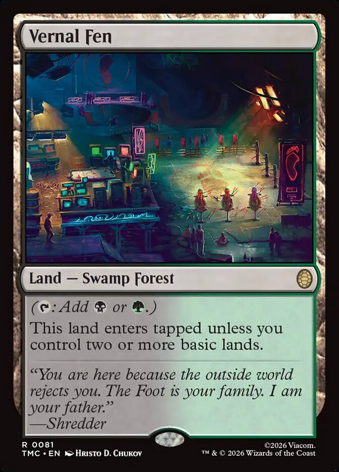 Vernal Fen, Teenage Mutant Ninja Turtles Eternal Card Art