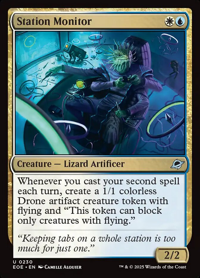 Station Monitor, Edge of eternities Card Art