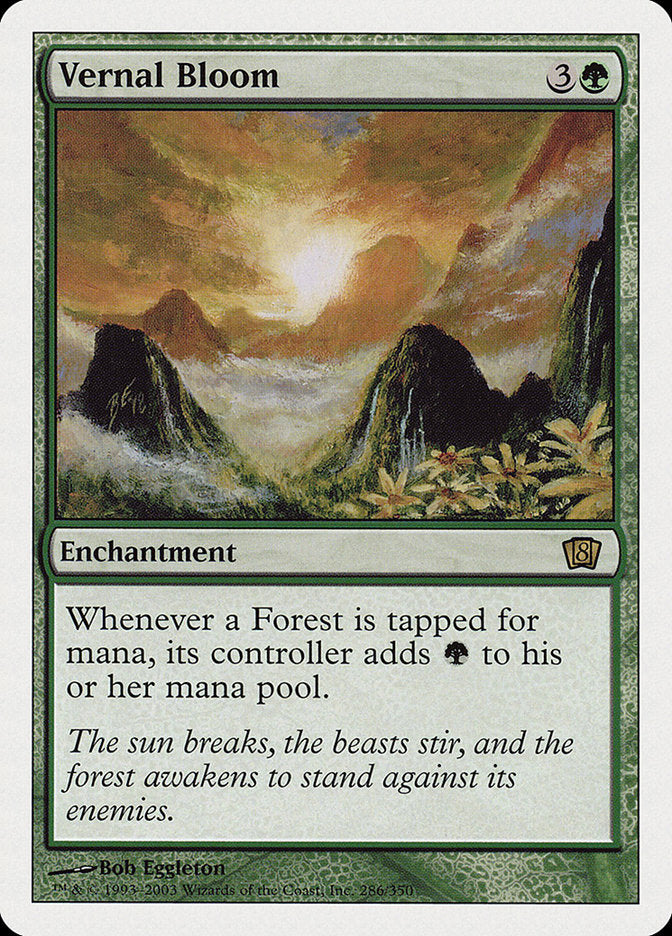 Vernal Bloom, Eighth Edition Card Art