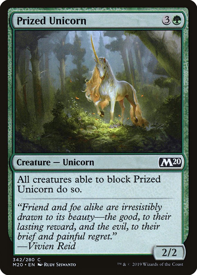 Prized Unicorn, Core Set 2020 Card Art